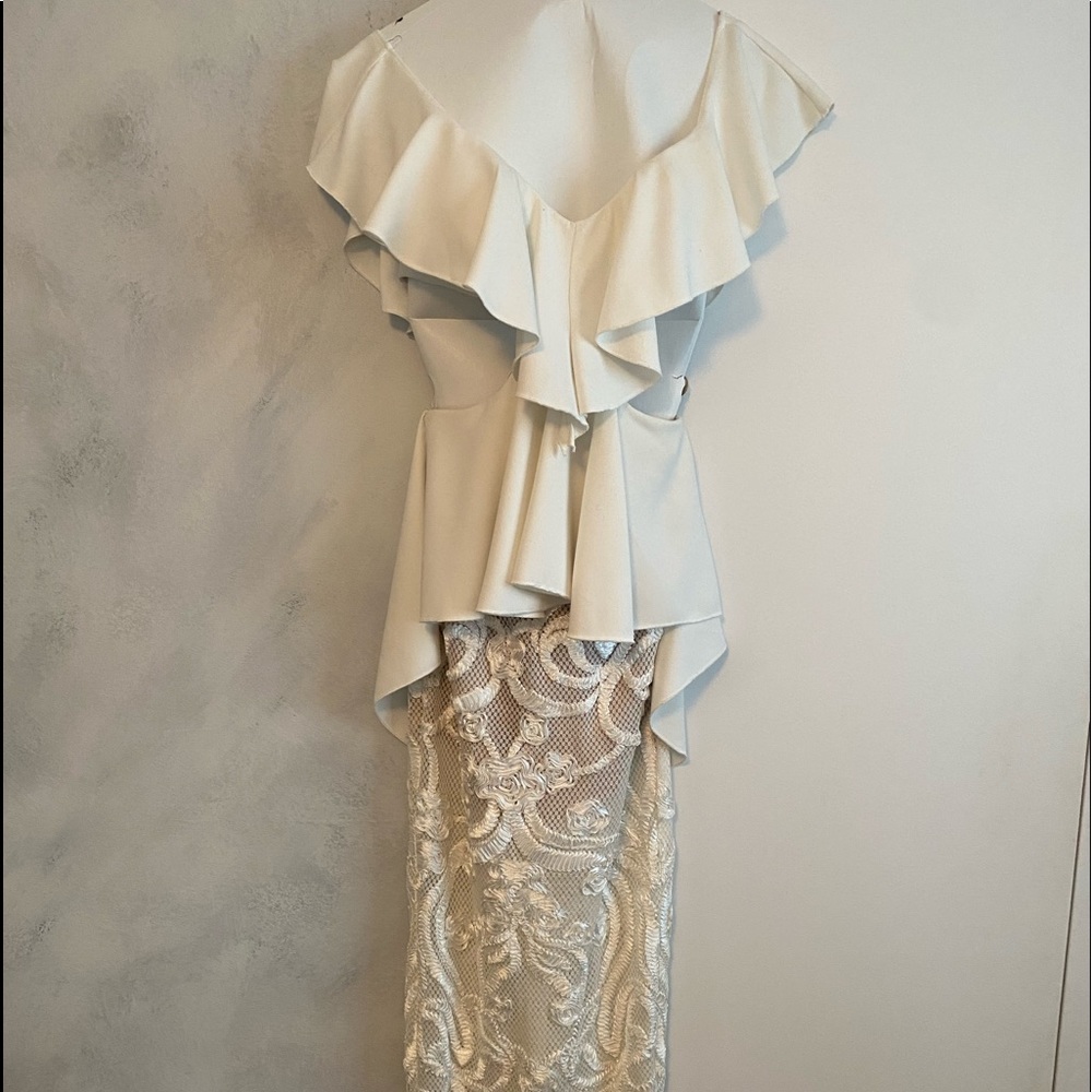 Asilio White Lace Long Dress Size US 4